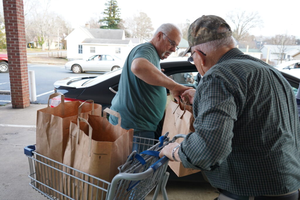 Volunteers for Manna Market at First Baptist Church, Mebane, NC