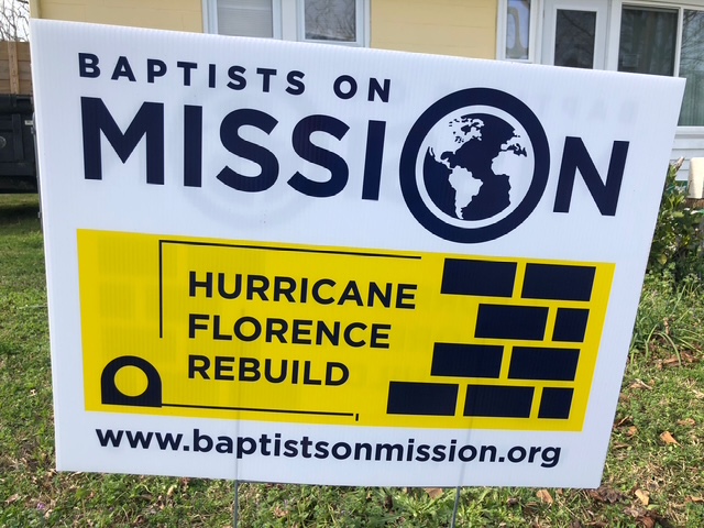 Baptist on Mission - Hurricane Florence Rebuild (Disaster Recovery)