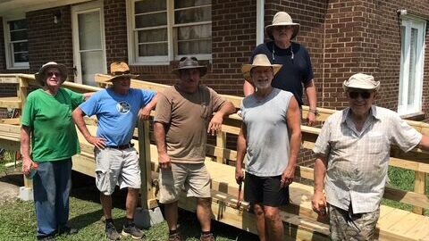 church volunteer team