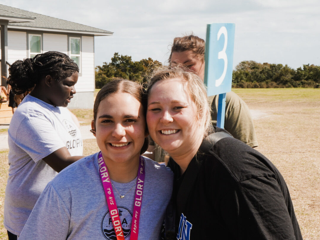 FBC Mebane Youth Pastor Maddi Smith and some of the youth