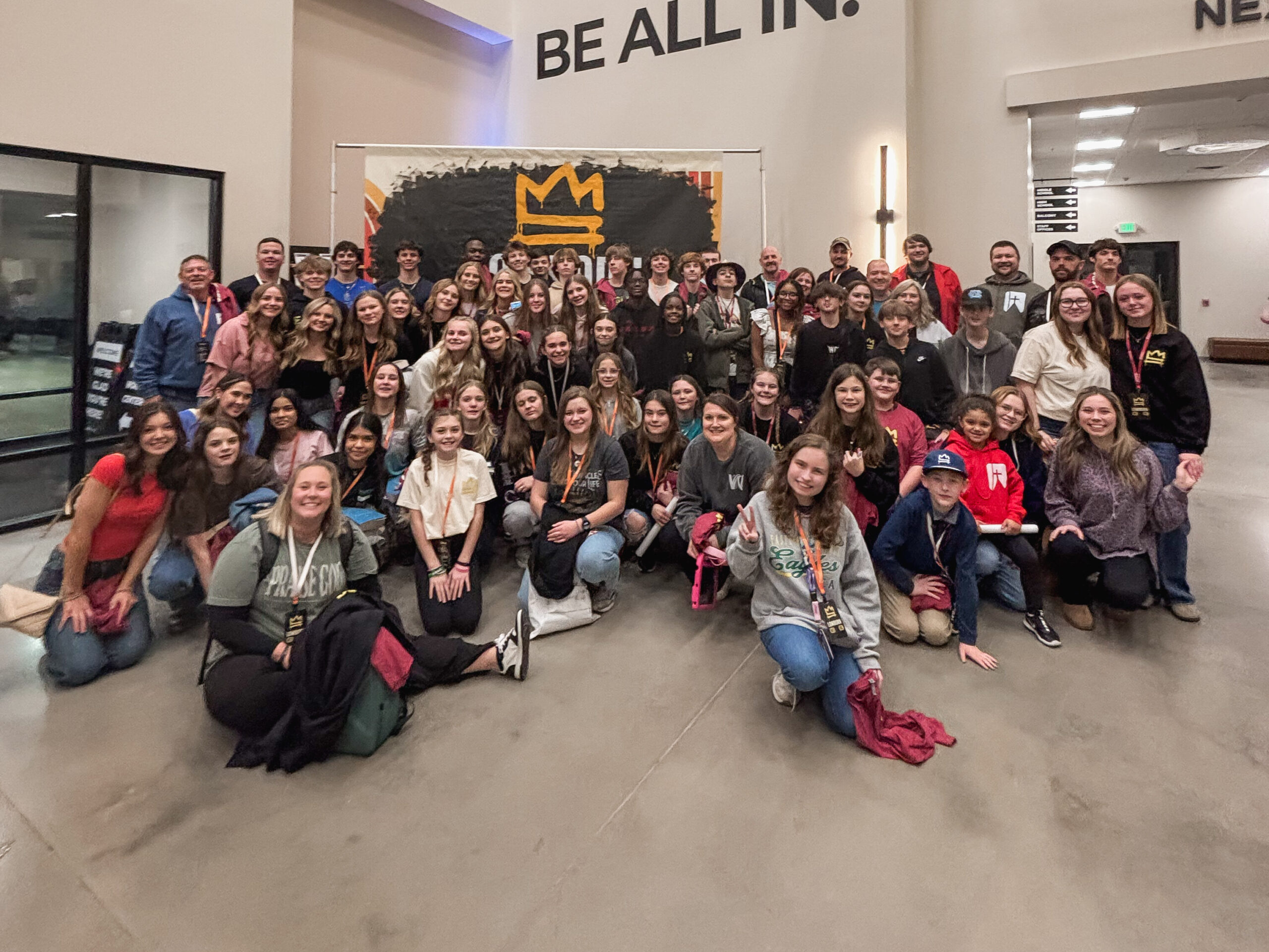 FBC Youth in a Walking Wisely Weekend Group Photo