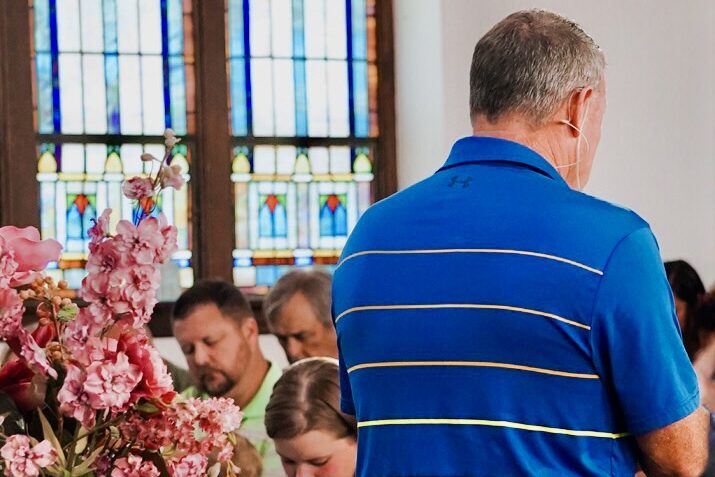 Pastor Sammy on Sunday morning at FBC Mebane