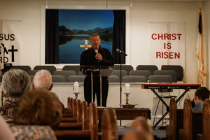 Pastor Sammy preaching at New Life Church