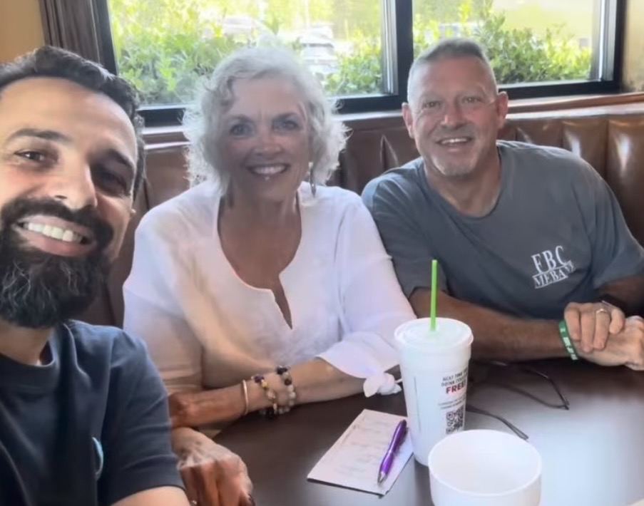 Global missions partner with Pastor Sammy and Missions Committee Leader Loraine