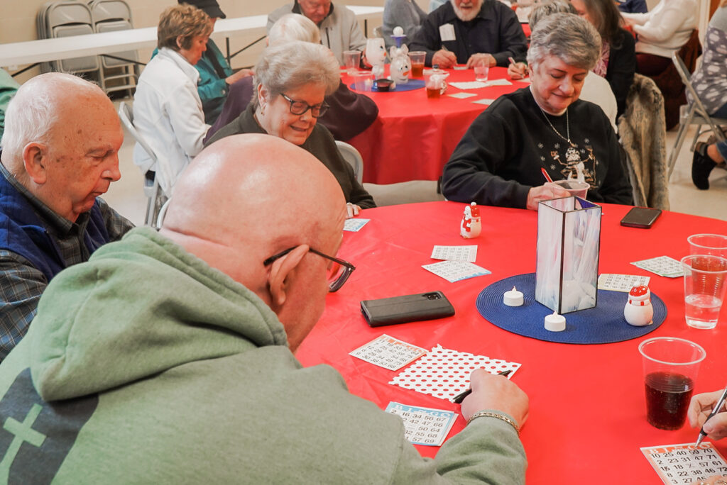 JOY group playing BINGO