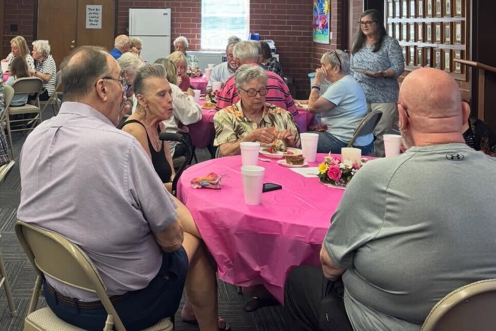 JOY group lunch for senior connection and Christian fellowship